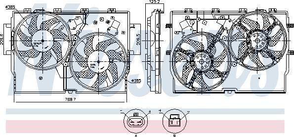 Nissens 850002 - Fen, radiator furqanavto.az