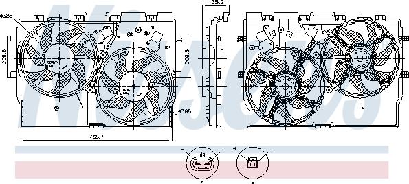 Nissens 850115 - Fen, radiator furqanavto.az