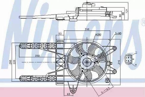 Nissens 85013 - Fen, radiator furqanavto.az