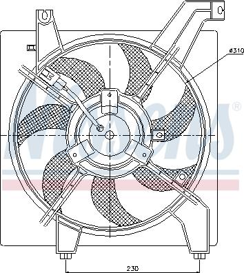 Nissens 85034 - Fen, radiator furqanavto.az