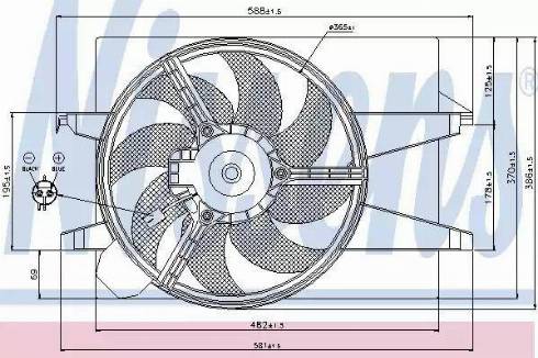 Nissens 85580 - Fen, radiator furqanavto.az