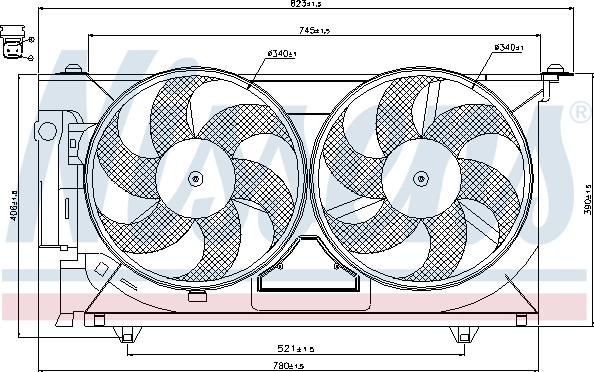 Nissens 85074 - Fen, radiator furqanavto.az