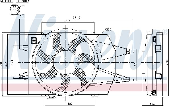 Nissens 85342 - Fen, radiator furqanavto.az