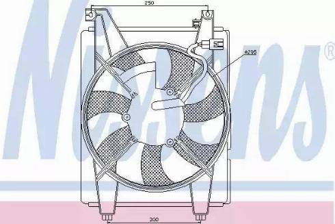 Nissens 85369 - Fan, kondisioner, kondisioner furqanavto.az