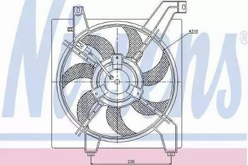 Nissens 85368 - Fen, radiator furqanavto.az