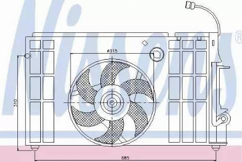 Nissens 85326 - Fen, radiator furqanavto.az