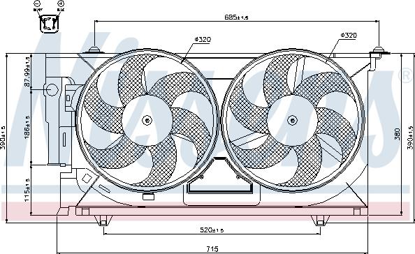 Nissens 85321 - Fen, radiator furqanavto.az