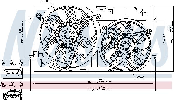 Nissens 85250 - Fen, radiator furqanavto.az