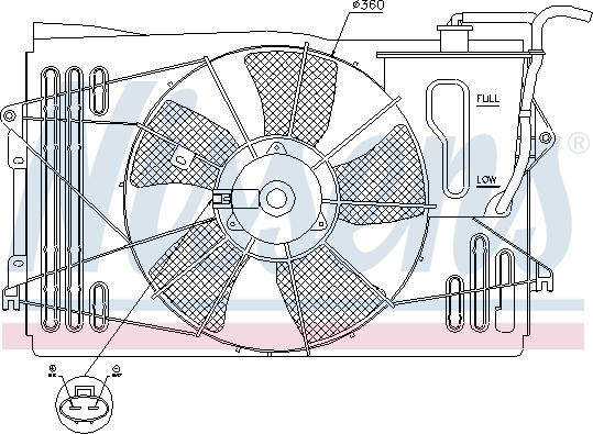 Nissens 85232 - Fen, radiator furqanavto.az