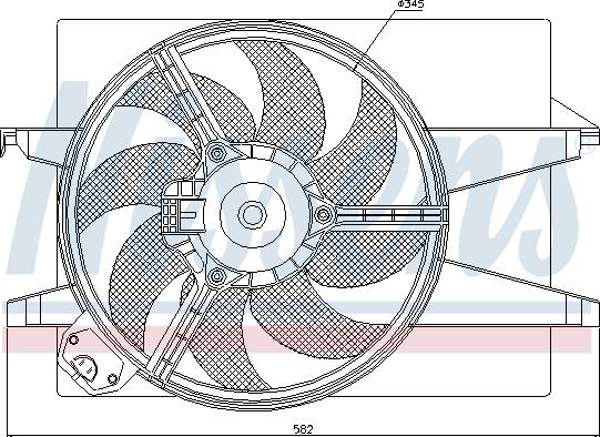 Nissens 85220 - Fen, radiator furqanavto.az