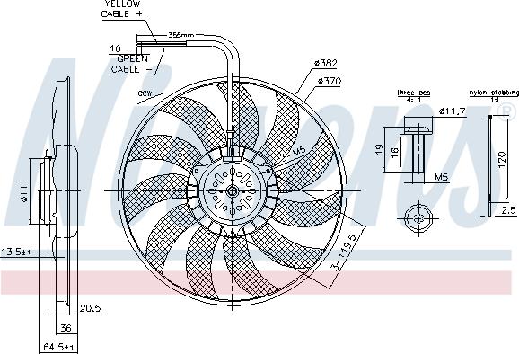 Nissens 85732 - Fen, radiator furqanavto.az