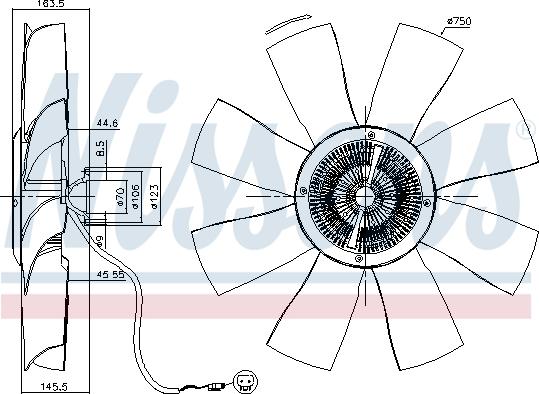 Nissens 86021 - Debriyaj, radiator ventilyatoru furqanavto.az