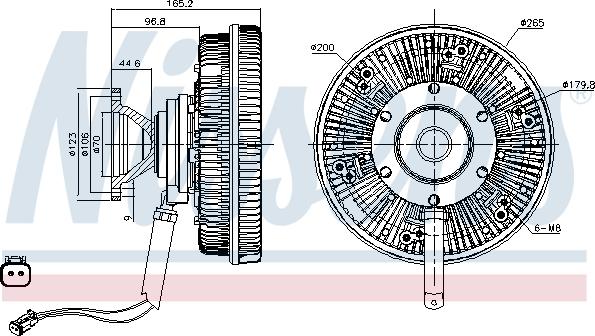 Nissens 86108 - Debriyaj, radiator ventilyatoru furqanavto.az