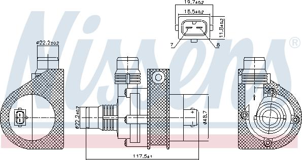 Nissens 831059 - Su nasosu furqanavto.az