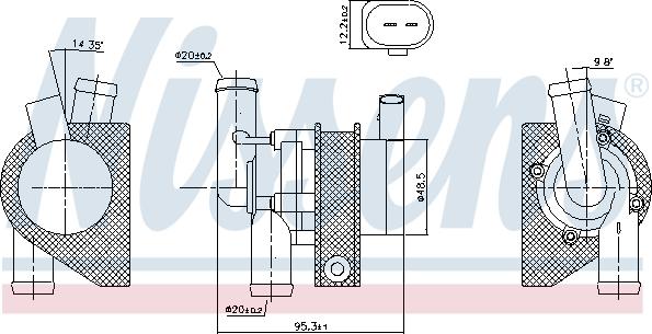 Nissens 831060 - Əlavə su nasosu furqanavto.az