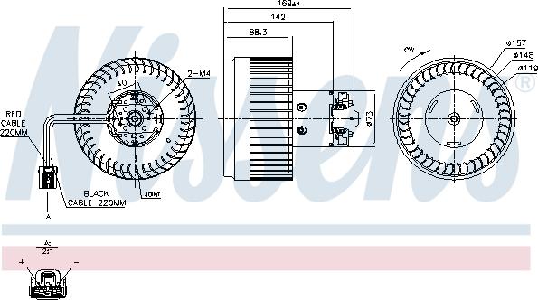 Nissens 87036 - Daxili üfleyici furqanavto.az