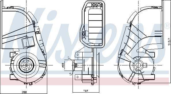 Nissens 87394 - Daxili üfleyici furqanavto.az