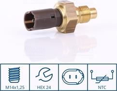 Nissens 207075 - Sensor, soyuducu suyun temperaturu furqanavto.az