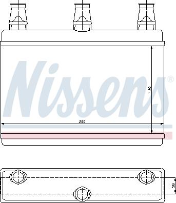 Nissens 70522 - İstilik dəyişdiricisi, daxili isitmə furqanavto.az