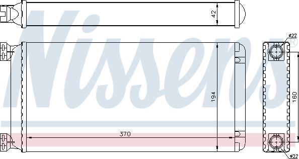 Nissens 71302 - İstilik dəyişdiricisi, daxili isitmə www.furqanavto.az