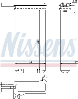 Nissens 71755 - İstilik dəyişdiricisi, daxili isitmə furqanavto.az