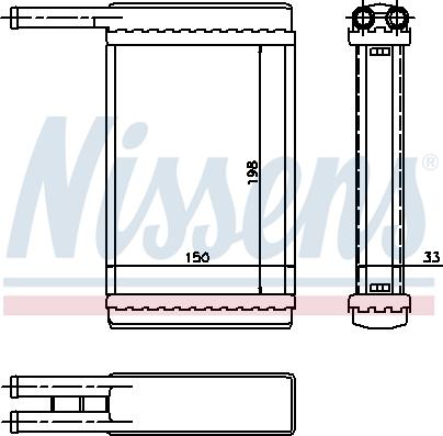 Nissens 71753 - İstilik dəyişdiricisi, daxili isitmə furqanavto.az