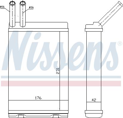 Nissens 73642 - İstilik dəyişdiricisi, daxili isitmə furqanavto.az