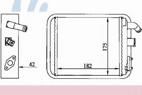 Nissens 73392 - İstilik dəyişdiricisi, daxili isitmə furqanavto.az