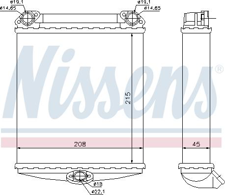 Nissens 72001 - İstilik dəyişdiricisi, daxili isitmə www.furqanavto.az