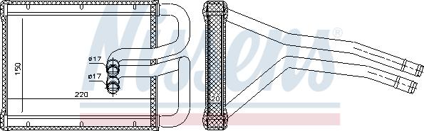 Nissens 77642 - İstilik dəyişdiricisi, daxili isitmə furqanavto.az