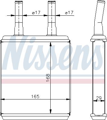 Nissens  77604 - İstilik dəyişdiricisi, daxili isitmə furqanavto.az