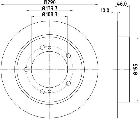 Nisshinbo ND9014 - Əyləc Diski furqanavto.az