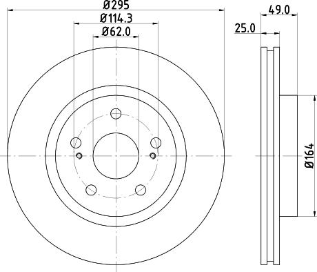 Nisshinbo ND9016K - Əyləc Diski furqanavto.az