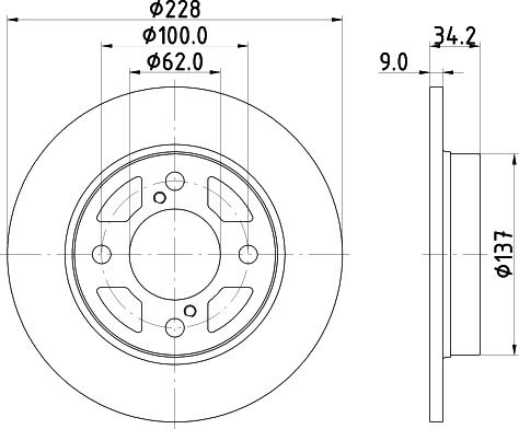 Nisshinbo ND9021 - Əyləc Diski furqanavto.az