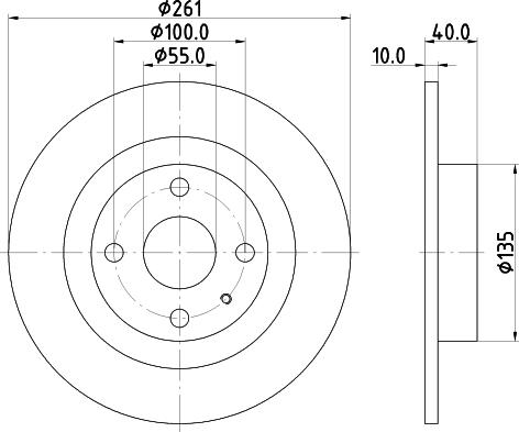 Nisshinbo ND5016 - Əyləc Diski furqanavto.az