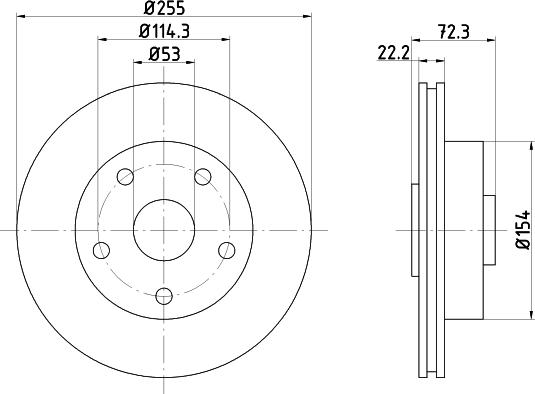 Nisshinbo ND5011 - Əyləc Diski furqanavto.az