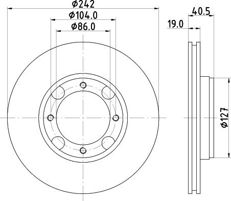 Nisshinbo ND6049K - Əyləc Diski furqanavto.az