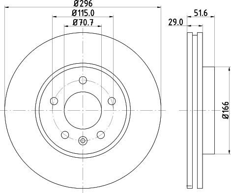 Nisshinbo ND6054K - Əyləc Diski furqanavto.az