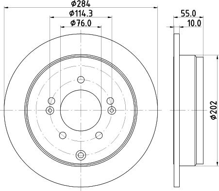 Nisshinbo ND6058K - Əyləc Diski furqanavto.az