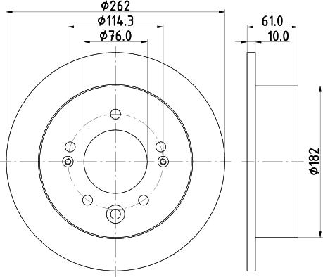 Nisshinbo ND6057K - Əyləc Diski furqanavto.az