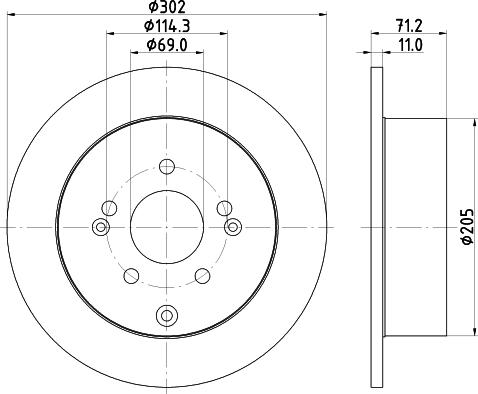 Nisshinbo ND6062K - Əyləc Diski furqanavto.az