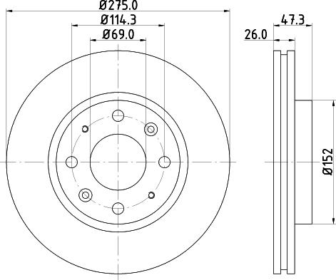 Nisshinbo ND6019 - Əyləc Diski furqanavto.az