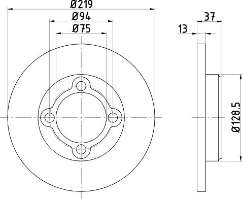 Nisshinbo ND6035 - Əyləc Diski furqanavto.az