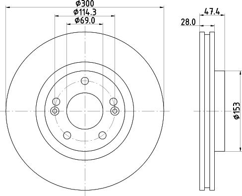 Nisshinbo ND6030K - Əyləc Diski furqanavto.az