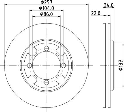 Nisshinbo ND6033 - Əyləc Diski furqanavto.az