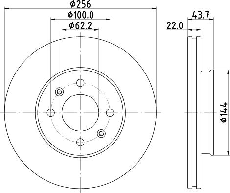 Nisshinbo ND6108 - Əyləc Diski furqanavto.az