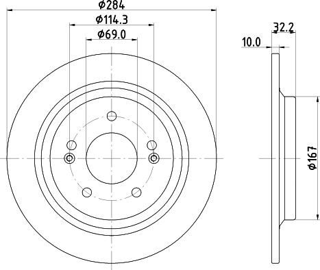 Nisshinbo ND6117K - Əyləc Diski furqanavto.az