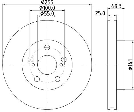 Nisshinbo ND1094K - Əyləc Diski furqanavto.az