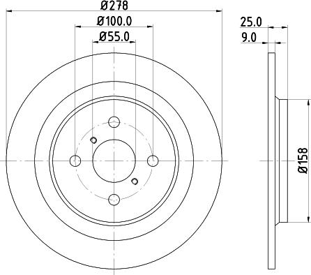 Nisshinbo ND1091K - Əyləc Diski furqanavto.az