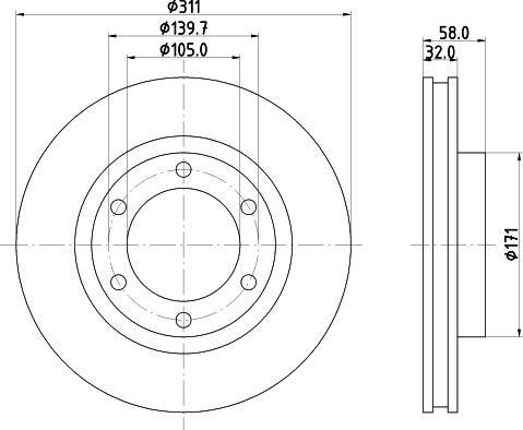 Nisshinbo ND1046 - Əyləc Diski furqanavto.az